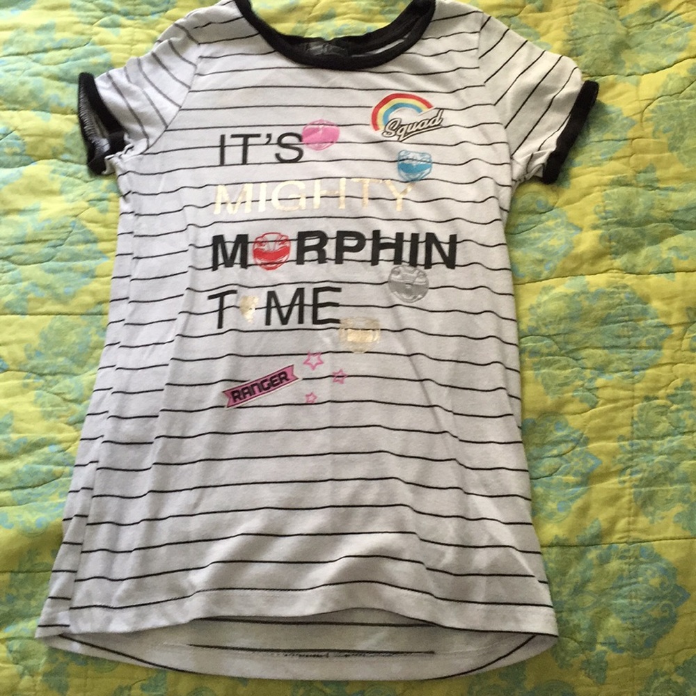 A power ranger t shirt.